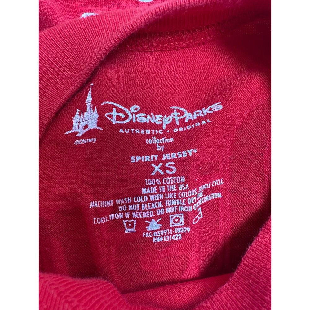 Disney World Spirit Jersey Minnie Mouse Red Polka Dot Long Sleeve Shirt XS - Picture 6 of 9